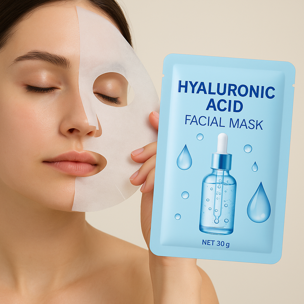 Mascarilla facial de acido hialuronico